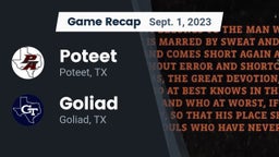 Recap: Poteet  vs. Goliad  2023