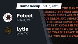 Recap: Poteet  vs. Lytle  2023