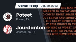 Recap: Poteet  vs. Jourdanton  2023