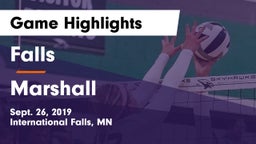 Falls  vs Marshall  Game Highlights - Sept. 26, 2019