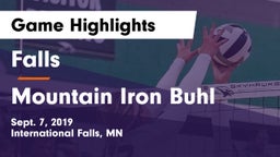 Falls  vs Mountain Iron Buhl Game Highlights - Sept. 7, 2019