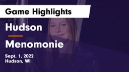 Hudson  vs Menomonie  Game Highlights - Sept. 1, 2022