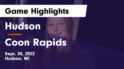 Hudson  vs Coon Rapids  Game Highlights - Sept. 20, 2022