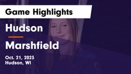 Hudson  vs Marshfield  Game Highlights - Oct. 21, 2023