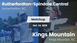 Matchup: Rutherfordton-Spinda vs. Kings Mountain  2016