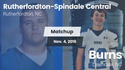 Matchup: Rutherfordton-Spinda vs. Burns  2016