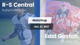 Matchup: R-S Central High vs. East Gaston  2017