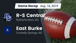 Recap: R-S Central  vs. East Burke  2019