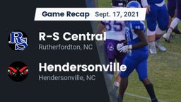 Recap: R-S Central  vs. Hendersonville  2021