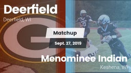 Matchup: Deerfield vs. Menominee Indian  2019