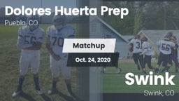 Matchup: Dolores Huerta Prep  vs. Swink   2020