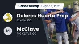 Recap: Dolores Huerta Prep  vs. McClave  2021