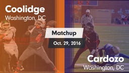 Matchup: Coolidge vs. Cardozo  2016