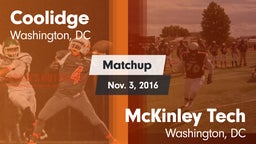 Matchup: Coolidge vs. McKinley Tech  2016