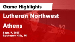 Lutheran Northwest  vs Athens  Game Highlights - Sept. 9, 2023