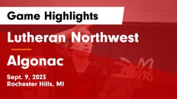 Lutheran Northwest  vs Algonac Game Highlights - Sept. 9, 2023