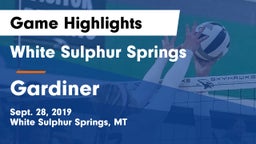 White Sulphur Springs  vs Gardiner  Game Highlights - Sept. 28, 2019