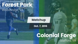 Matchup: Forest Park vs. Colonial Forge  2016