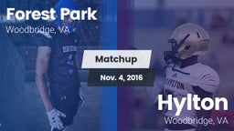 Matchup: Forest Park vs. Hylton  2016