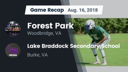 Recap: Forest Park  vs. Lake Braddock Secondary School 2018