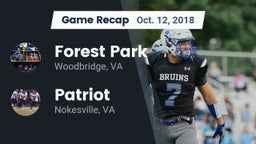 Recap: Forest Park  vs. Patriot   2018