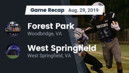 Recap: Forest Park  vs. West Springfield  2019