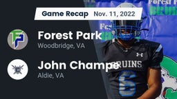 Recap: Forest Park  vs. John Champe   2022