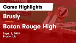 Brusly  vs Baton Rouge High Game Highlights - Sept. 5, 2019