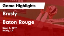 Brusly  vs Baton Rouge  Game Highlights - Sept. 5, 2019