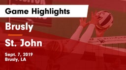 Brusly  vs St. John  Game Highlights - Sept. 7, 2019