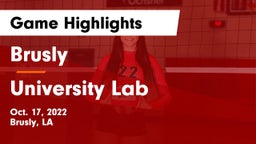 Brusly  vs University Lab  Game Highlights - Oct. 17, 2022