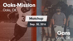 Matchup: Oaks-Mission vs. Gans  2016