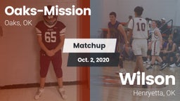 Matchup: Oaks-Mission vs. Wilson  2020