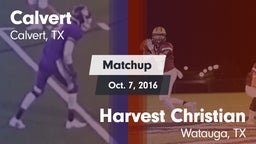 Matchup: Calvert vs. Harvest Christian  2016
