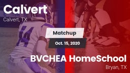Matchup: Calvert vs. BVCHEA HomeSchool  2020