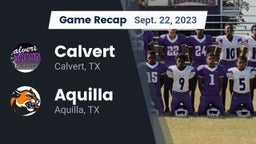 Recap: Calvert  vs. Aquilla  2023