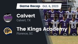 Recap: Calvert  vs. The Kings Academy 2023