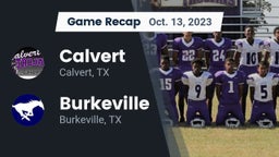 Recap: Calvert  vs. Burkeville  2023