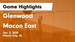 Glenwood  vs Macon East Game Highlights - Jan. 2, 2020