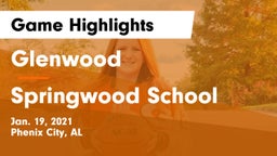 Glenwood  vs Springwood School Game Highlights - Jan. 19, 2021