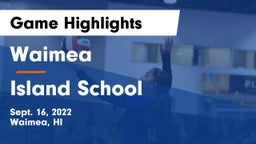 Waimea  vs Island School  Game Highlights - Sept. 16, 2022