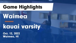 Waimea  vs kauai  varsity Game Highlights - Oct. 12, 2022