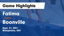 Fatima  vs Boonville  Game Highlights - Sept. 21, 2021