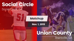 Matchup: Social Circle vs. Union County  2019