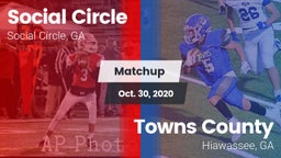 Matchup: Social Circle vs. Towns County  2020