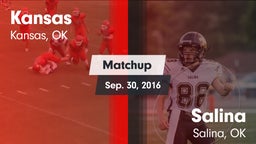 Matchup: Kansas vs. Salina  2016