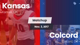 Matchup: Kansas vs. Colcord  2017