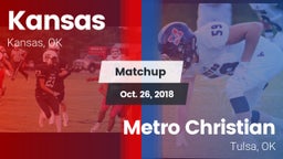 Matchup: Kansas vs. Metro Christian  2018