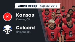Recap: Kansas  vs. Colcord  2018