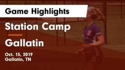 Station Camp vs Gallatin  Game Highlights - Oct. 15, 2019